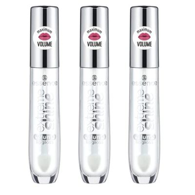 essence | 3-Pack Extreme Shine Volume Lip Gloss | High Shine, Non-Sticky, Long Lasting Transparent Lip Gloss | Vegan &amp; Cruelty Free (01 | Crystal Clear)