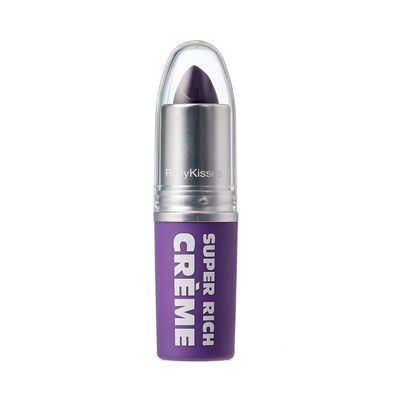 Ruby Kisses Super Rich Creme Lipstick, Hydrating Full Coverage Long Lasting Highly Pigmented Smooth Apply Lip Makeup for Women Men (Grape Purple)