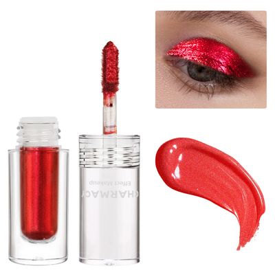 CHARMACY Multichrome Liquid Glitter Eyeshadow, Intense Chameleon Shifting Metallic Eyeshadow, High Pigmented Long lasting with No Crease Sparkling Eyeshadow (#22)