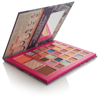 Bellapierre 90s Glam Face &amp; Eye Book Palette | 25 Eyeshadow Shades with Blush, Bronzer, &amp; Highlighter | Non-Toxic &amp; Paraben Free | Vegan &amp; Cruelty-Free