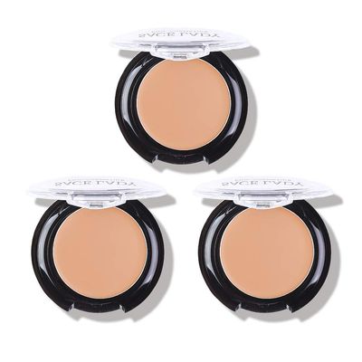 3 Pack Full Coverage Concealer Cream Makeup, Waterproof Matte Smooth Concealer Corrector for Dark Spot Under Eye Circles (35g0.18Oz, #40 Natural)