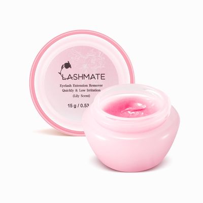 lashmate Lash Extension Remover Cream, Lily Scent Eyelash Makeup Remover,Low Irritation Eyelash Adhesive Remover for Professional Eyelash Extensions,Salon Use Lash Remover for Lash Extensions 15g