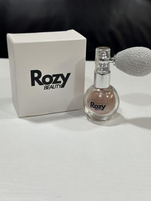 Luminous Highlighter Shimmer Puff Spray - Ultra-Fine Glitter Mist for Body &amp; Face, Radiant Glow | Rozy Radiance