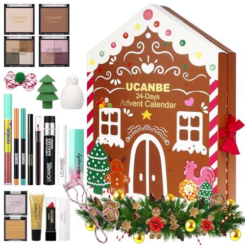 Makeup Advent Calendar 2024, 24 Days Christmas Gift Makeup Sets For Women, UCANBE 2024-2025 Xmas Countdown Calendar Full Makeup Kits Beauty Makeup &amp; Cosmetic For Teens, Girls Gift
