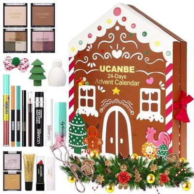 Makeup Advent Calendar 2024, 24 Days Christmas Gift Makeup Sets For Women, UCANBE 2024-2025 Xmas Countdown Calendar Full Makeup Kits Beauty Makeup &amp; Cosmetic For Teens, Girls Gift