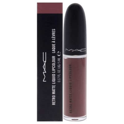 MAC Retro Matte Liquid Lipstick - 123 Topped With Brandy for Women - 0.17 oz Lipstick