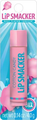 Lip Smacker Flavored Lip Balm, Flavored Moisturizing, Smoothing Soft Shine, Hydrating &amp; Protecting Fun Tasty Flavors, Cruelty-Free &amp; Vegan - Cotton Candy