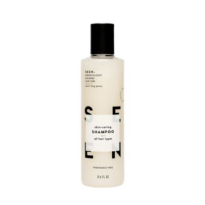 SEEN Shampoo, Fragrance Free - Non-Comedogenic &amp; Sulfate-Free Hair Shampoo- Dermatologist-Developed - Safe for Sensitive, Eczema &amp; Acne Prone Skin