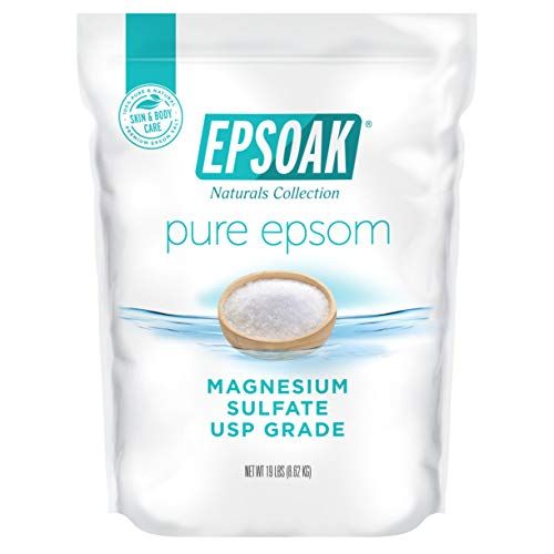 Epsoak Epsom Salt 19 lb. Magnesium Sulfate USP. (Qty. 1 x 19lb. Bags) Resealable Epsom Salt Bulk Bags Unscented, Made in The USA, Cruelty-Free Certified