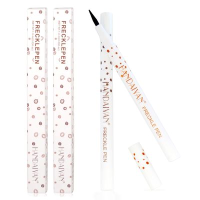 Freckle Pen 4 Colors Available, Natural Lifelike Freckle Makeup Pen, Waterproof Long Lasting Quick Dry - Light Brown, Natural Coffee, Chestnut, Dark Brown