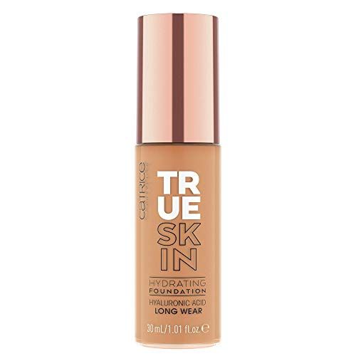 Catrice | True Skin Hydrating Foundation | Lightweight Buildable Coverage with Hyaluronic Acid and Watermelon Seed Oil | Vegan &amp; Cruelty Free (070 | Warm Caramel)