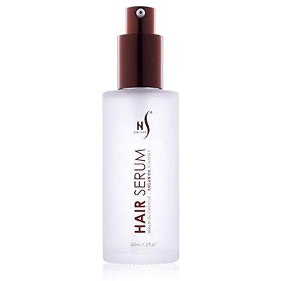 HerStyler Hair Repair Serum - Argan Oil Hair Serum for Frizz Control, Shine and Straightening - Serum for Hair with Vitamin E and Aloe Vera - 2 Fl. Oz.  60 Ml