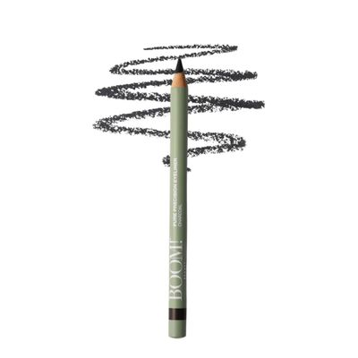 BOOM! Beauty Pure Precision Eyeliner All-Natural, Skin-Loving, All-Day Wear. Waterproof, Smudge-proof, Smooth Glide Pencil. Richly Pigmented Vegan Eye Makeup For Ageing Skin (Charcoal)