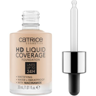 Catrice | HD Liquid Coverage Foundation | High &amp; Natural Coverage | Vegan &amp; Cruelty Free (010 | Light Beige)