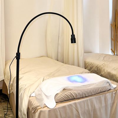 12W UV Lash Light with Foot Pedal, Rapid Dry in 2 Seconds Lash Lamp for Eyelash Extension Grafting Eyebrow Beauty Salon, Adjustable Angle and Light Spot Size, Lash Light for Eyelash Tech (Black)