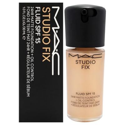Studio Fix Fluid SPF 15 24Hr Matte Foundation Plus Oil Control - NC25 by MAC for Women - 1 oz Foundation
