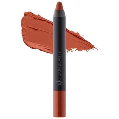 Glo Skin Beauty Suede Matte Lip Crayon (Sahara) - Longwearing Formula Stays On All Day, With Conditioning Shea Butter  Mango Seed Oil for a Velvety Smooth Finish