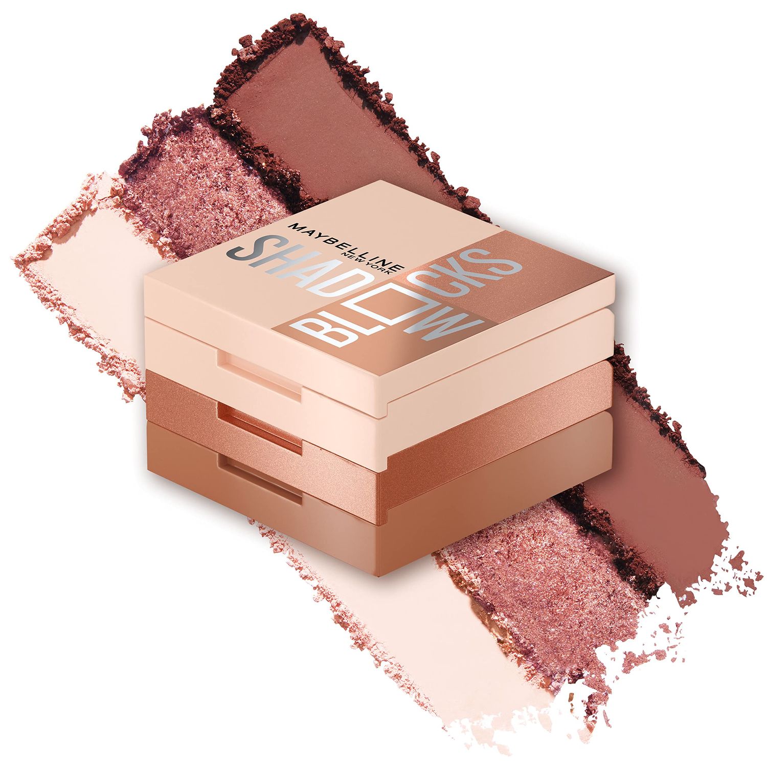 Maybelline New York Shadow Blocks Shadow Blocks Eyeshadow Palette, Stacked Eye Shadow Trio, 82nd &amp; Park Ave, 0.08 oz
