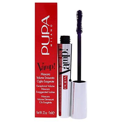 PUPA Milano Vamp! Mascara - For Voluminous And Dramatic Eyelashes - Max Lengthening And Defining Formula Adds Impact - Boost Your Eye Allure With Long, Thick Lashes - 400 Amethyst Violet - 0.32 Oz