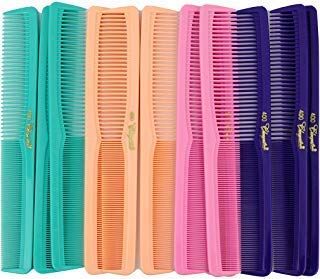 7 inch All Purpose Hair Comb. Hair Cutting Combs. Barbers &amp; Hairstylist Combs. Fresh Mix 12 Units.