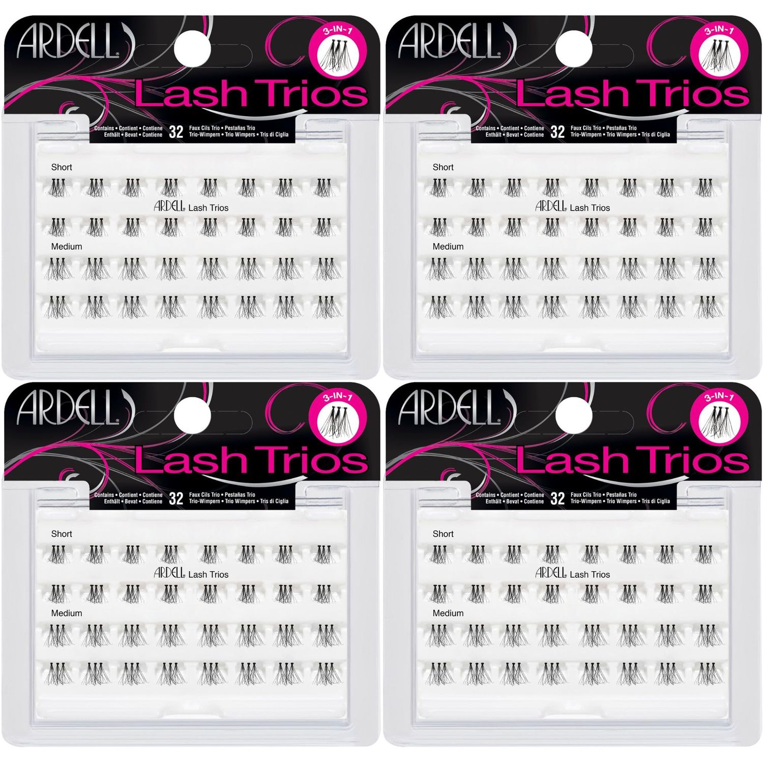 Ardell Lash IND TRIOS, 4-Pack