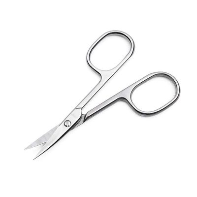 LIVINGO Premium Manicure Scissors Multi-purpose Stainless Steel Cuticle Pedicure Beauty Grooming Kit for Nail, Eyebrow, Eyelash, Dry Skin Curved Blade 3.5 inch