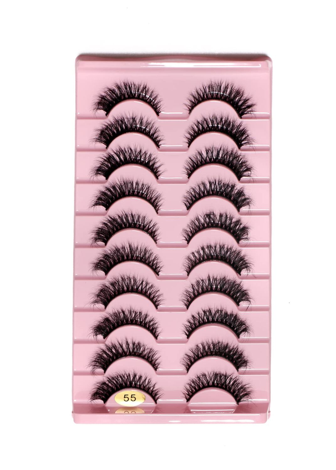 10Pairs 3D Faux Mink False Eyelashes Natural Messy Crisscross Eyelash Wispy Fluffy Fake eyelashes Extension Eye Makeup faux cils (55)