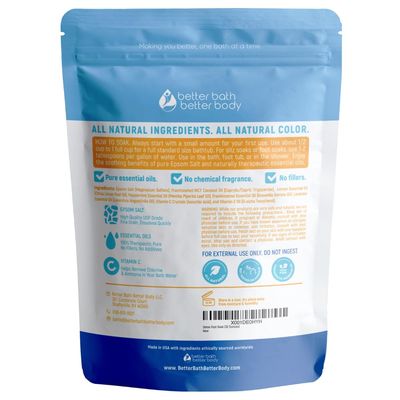 Detox Foot Soak (2 LBs) Epsom Salt Foot Soak with Lemon &amp; Peppermint Essential Oils