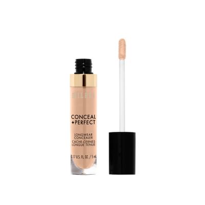 Milani Conceal Perfect Longwear Concealer - Light Beige (0.17 Fl. Oz.) Vegan, Cruelty-Free Liquid Concealer - Cover Dark Circles, Blemishes & Skin Imperfections for Long-Lasting Wear