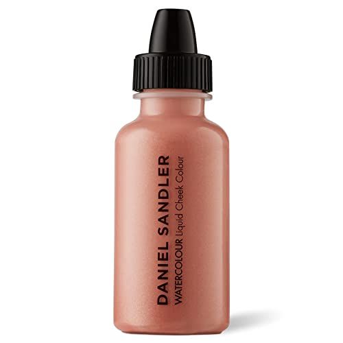 Daniel Sandler WATERCOLOUR LIQUID ILLUMINATOR &#39;ROSE GLOW&#39; 15ml - Liquid Shimmer Makeup, Highlighter - Oil-Free, Lightweight, Buildable &amp; Long-Lasting for Cheeks, Lips &amp; Eyes
