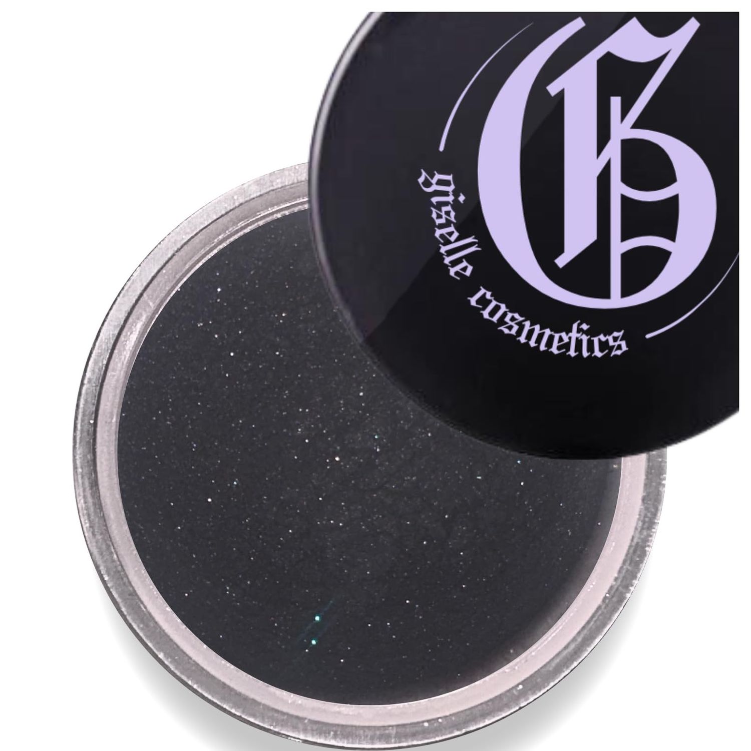 Giselle Cosmetics Matte Onyx Formal Black Eyeshadow, Eye Makeup Palette - Includes Dark Grey, Grey, Shimmer, Glitter, Mineral &amp; Loose Powder Eyeshadow