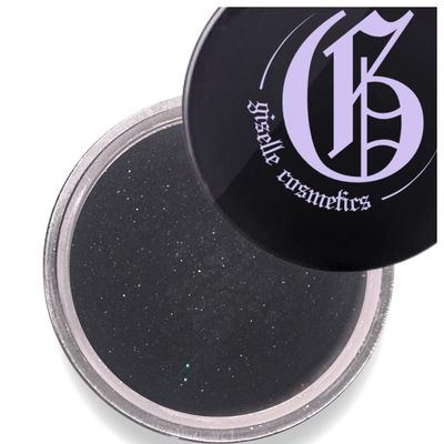 Giselle Cosmetics Matte Onyx Formal Black Eyeshadow, Eye Makeup Palette - Includes Dark Grey, Grey, Shimmer, Glitter, Mineral &amp; Loose Powder Eyeshadow