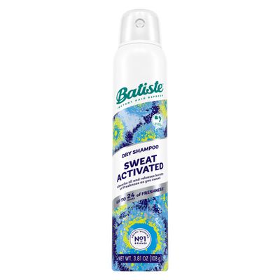 Batiste Sweat Activated Dry Shampoo, Neutralizes Odor for Up to 24 Hours &amp; Prevents Sweat Buildup in Hair, Waterless Shampoo, 3.81 Oz