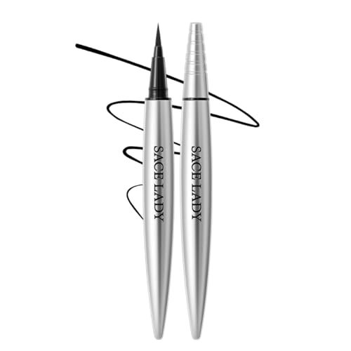 SACE LADY Waterproof Liquid Eyeliner, Lasting Pigmented Smudge-proof Black Eye Liner No Irritation to Eyes Makeup 0.6g