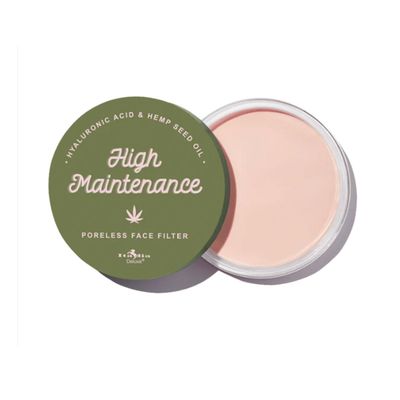 Italia Deluxe 1 x High Maintenance Putty Primer makeup Vitamin E IT-107 &amp; Zipper Bag, Brown