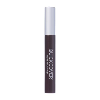 RED by Kiss Quick Cover Root Touch Up Rescue, Mascara Natural Water-Resistant Temporary Gray Concealer Cover Up Brush for Hair Mustache & Beard (Dark Brown)