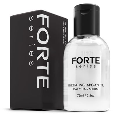 Alex Costa Hydrating Argan Oil Daily Hair Serum by Forte Series Sulfate Free Argan Hair Oil for Men Hair Serum for Dry Damaged Hair, for Styling Hair (75 ml  2.5 oz)