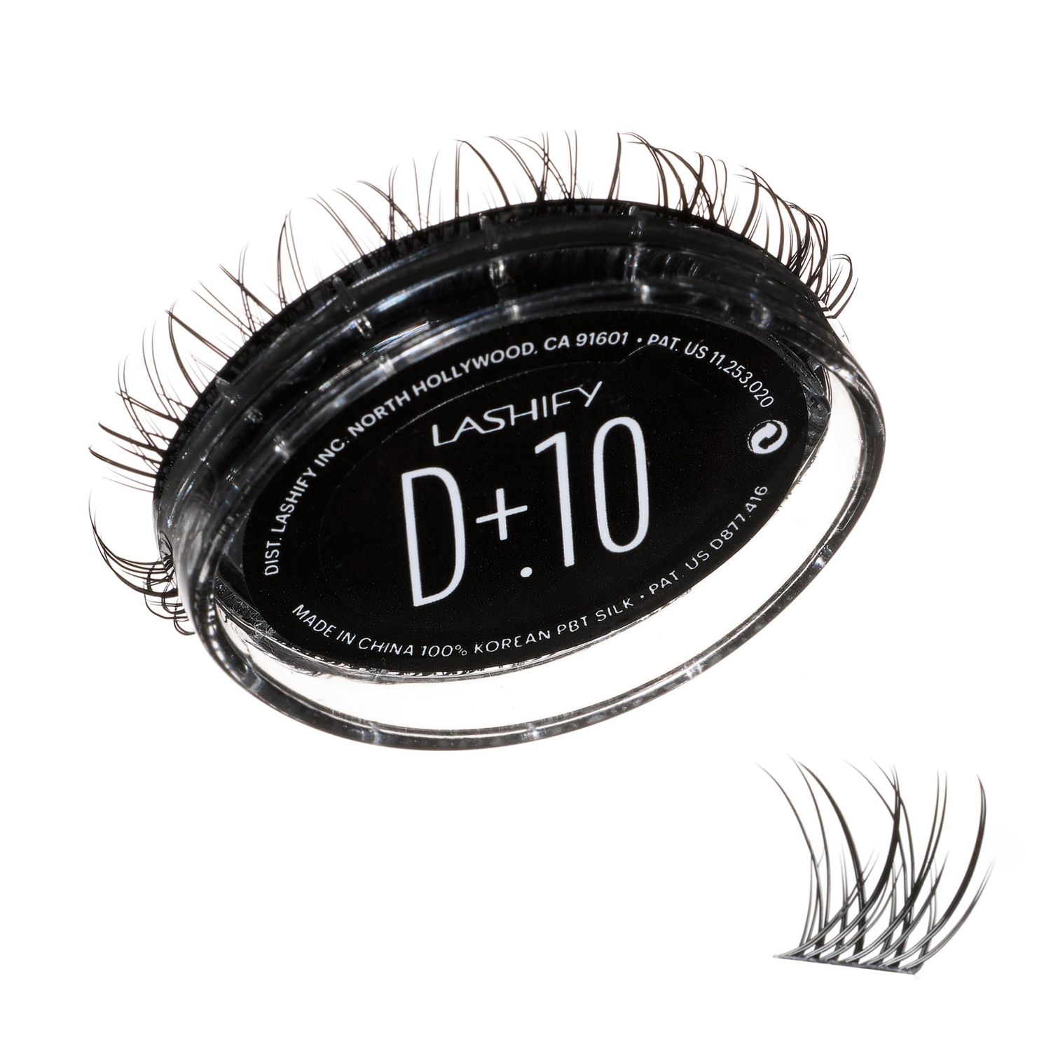 Lashify Drama Plus 10mm Gossamer Eyelash Extensions Refill in Black, Easy DIY False Lashes for the Most Delicate, Natural and Long Lasting Look