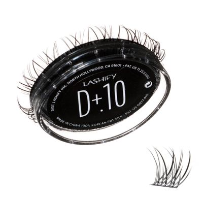 Lashify Drama Plus 10mm Gossamer Eyelash Extensions Refill in Black, Easy DIY False Lashes for the Most Delicate, Natural and Long Lasting Look