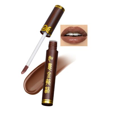 MIESCHER Mocca Gold Shine Lip Gloss Lipstick Long Lasting, High Shine Liquid Lipsticks for Women Smudgeproof Smooth and Easy to Apply Cruelty-Free Lip Color, 03 Mocca