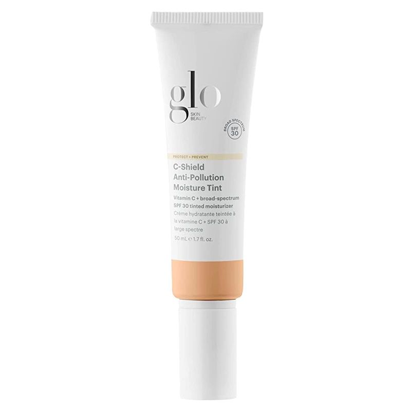 Glo Skin Beauty C-Shield Anti-Pollution Moisture Tint - Tinted Moisturizer With SPF 30 for Face, Broad Spectrum Protection &amp; Vitamin C, 1.7 Oz (2N-Light)