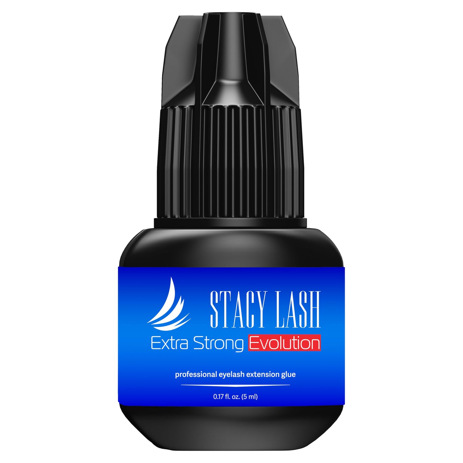 Extra Strong Evolution Eyelash Extension Glue Stacy Lash (0.17fl.oz5ml)1-2 Sec DryRetention - 8 WeeksProfessional SuppliesBlack Adhesive