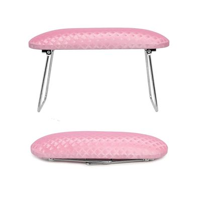 krofaue Nail Arm Rest,Professional Microfiber Leather Nail Hand Rest Stand Arm Rest for Acrylic Nails Cushion Hand Holder with Non-slip - Nail Technician Use Must HavePink