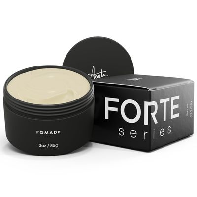 Forte Series Hair Pomade for Men, Medium Flexible Hold, Low Shine, 3 oz, Water Based for Slicked Back Hairstyles, Thick, Non-Greasy, by Alex Costa