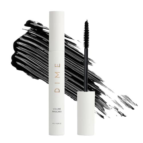 DIME Beauty Volume Mascara - Smudge-Proof Tubing Mascara for Fuller, Thicker Lashes, Adds Volume &amp; Length, Black 0.28 oz  8 g