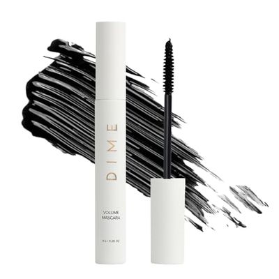 DIME Beauty Volume Mascara - Smudge-Proof Tubing Mascara for Fuller, Thicker Lashes, Adds Volume &amp; Length, Black 0.28 oz  8 g