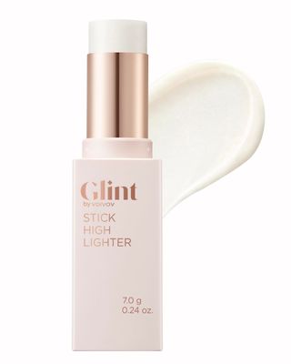 Glint Stick Highlighter (Milky Moon, 0.24oz) - Multi-Use Illuminator Stick by LG Beauty. Creamy &amp; Blendable Color.