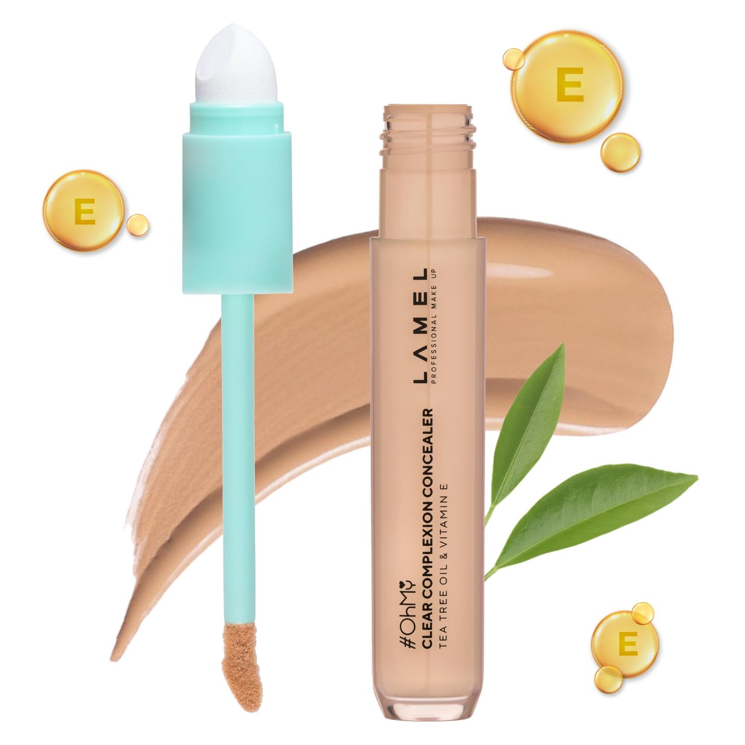 LAMEL OH my Clear Face Concealer - Vitamin E &amp; Tea Tree Extract - Skin Care, Moisturizing &amp; Waterproof - Anti-Aging Formula - Brightening &amp; Protection, 403-0,23 fl.oz