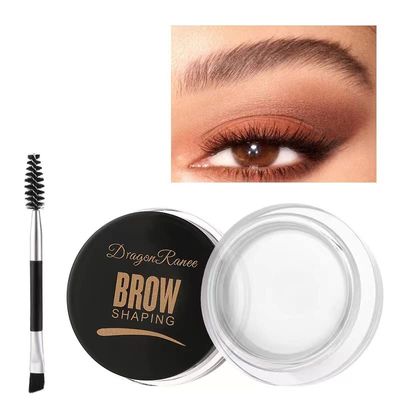 AMAKO Eyebrow Balm Wild Brow Shaping Pencil Gel Stain Free Shaping Gel Solid Professional Eye Makeup (01#Transparent)