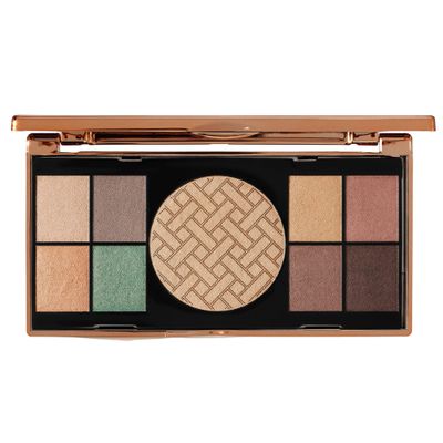 M. Asam MAGIC FINISH Golden Vibes Eyeshadow &amp; Highlighter Palette (8 x 0.03 oz  1 x 0.21 Oz) - Eyeshadow Palette with 8 harmonizing eyeshadows, one highlighter &amp; integrated mirror, High Color Payoff